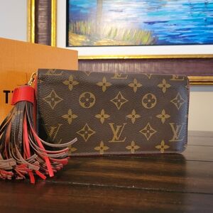 Louis Vuitton Monogram Zippy Long Wallet with Tassel In LV Box